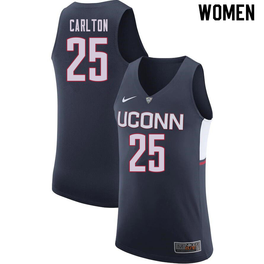 Women #25 Josh Carlton Uconn Huskies College Basketball Jerseys Sale-Navy